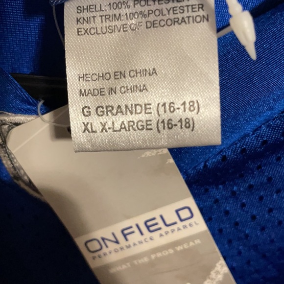 Peyton Manny on the felid football jersey - Picture 3 of 3